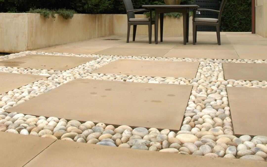 pebble paving